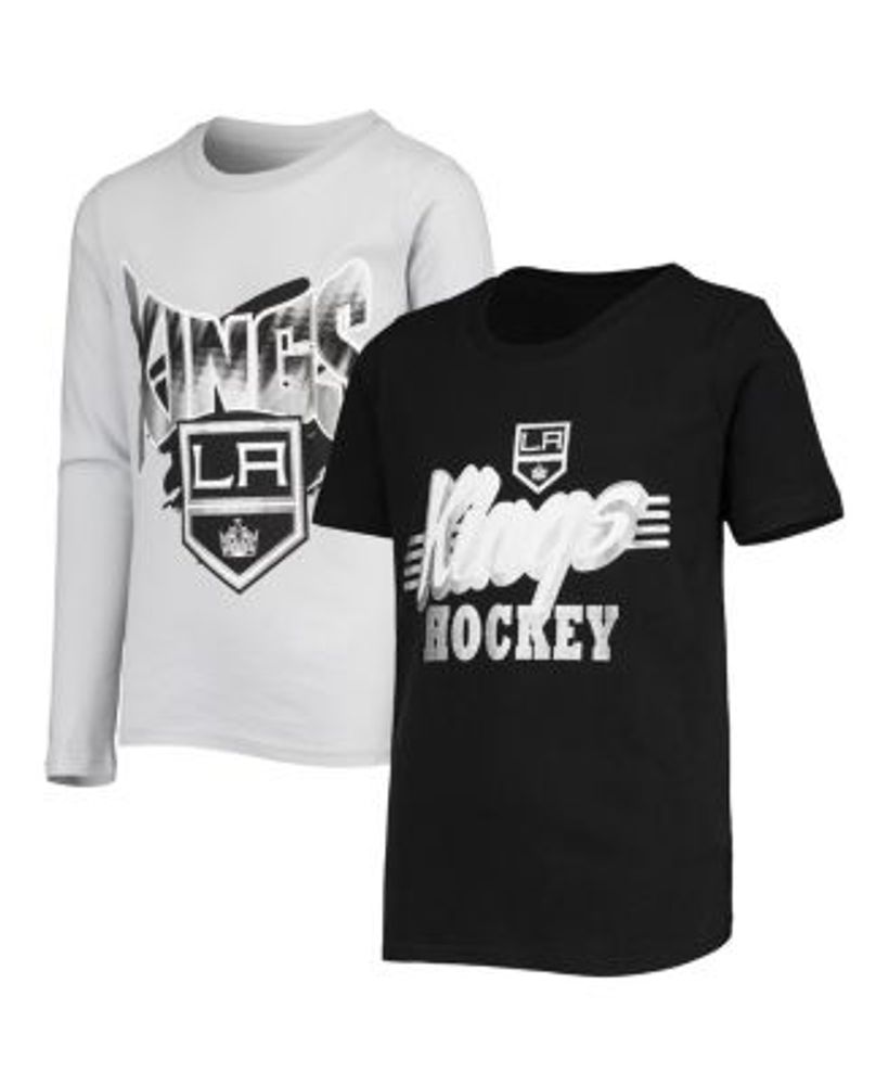 Outerstuff Youth Black Los Angeles Kings Disney Donald Duck Three-Peat T-Shirt
