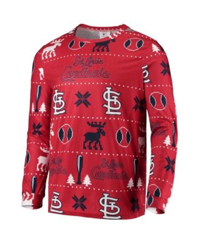 FOCO Men's St. Louis Cardinals Ticket Light-Up Ugly Sweater