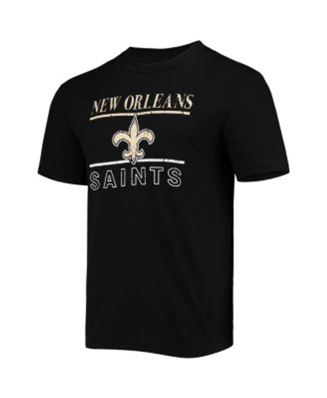 Men's Concepts Sport Gold/Heathered Charcoal New Orleans Saints Big & Tall T-Shirt Shorts Set