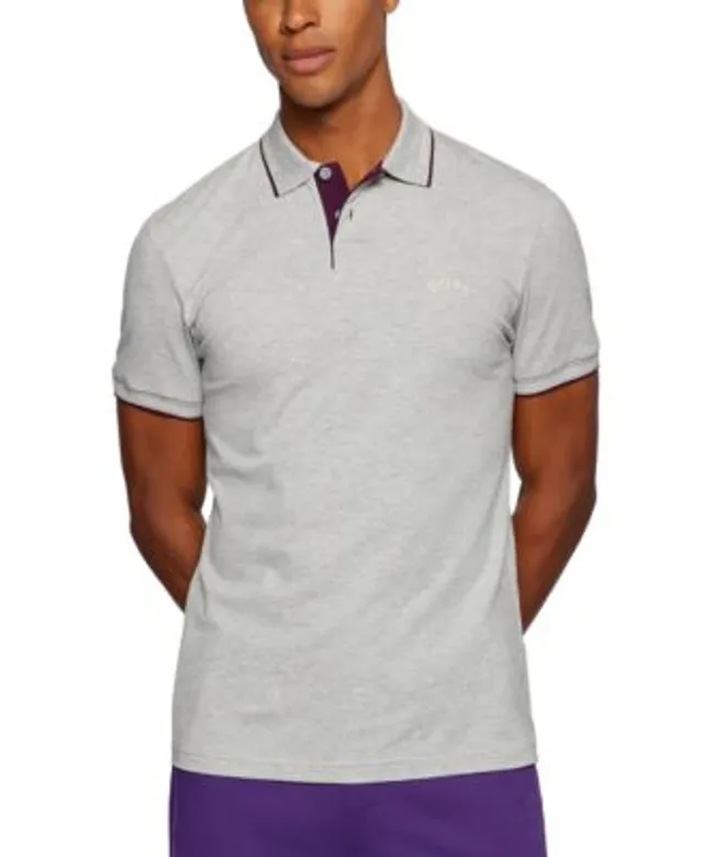 Hugo Boss BOSS by Men's Logo-Embroidered Oxford Cotton Pique Polo Shirt