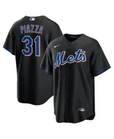 Nike Men's Mike Piazza Black New York Mets 2022 Alternate Replica Player  Jersey