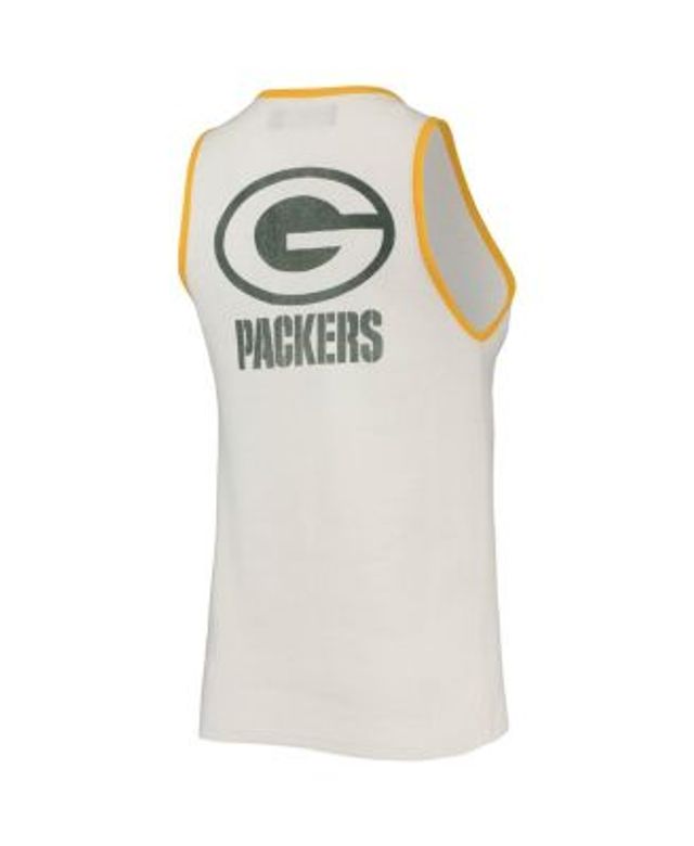 Junk Food Women's White and Gold Green Bay Packers Throwback Pop