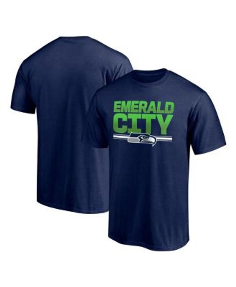 Seattle Seahawks Fanatics Branded Colorblock T-Shirt - College  Navy/Heathered Gray