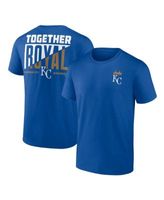 Men's Fanatics Branded Royal/Gray Kansas City Royals Big & Tall Colorblock  T-Shirt