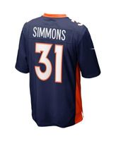 Nike Justin Simmons Denver Broncos Youth Orange Game Jersey