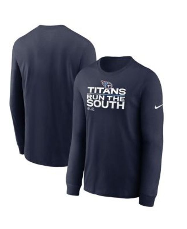 Men's Tennessee Titans Nike Navy 2021 AFC South Division Champions Trophy  Collection Long Sleeve T-Shirt