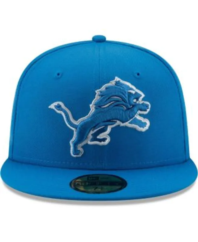 New Era Men's Blue Detroit Lions Team Basic 59FIFTY Fitted Hat