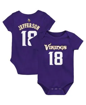 Justin Jefferson Baby Clothes, Minnesota Football Kids Baby Onesie