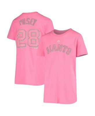 Majestic Youth Girls Evan Longoria Black San Francisco Giants Name and  Number Team T-shirt
