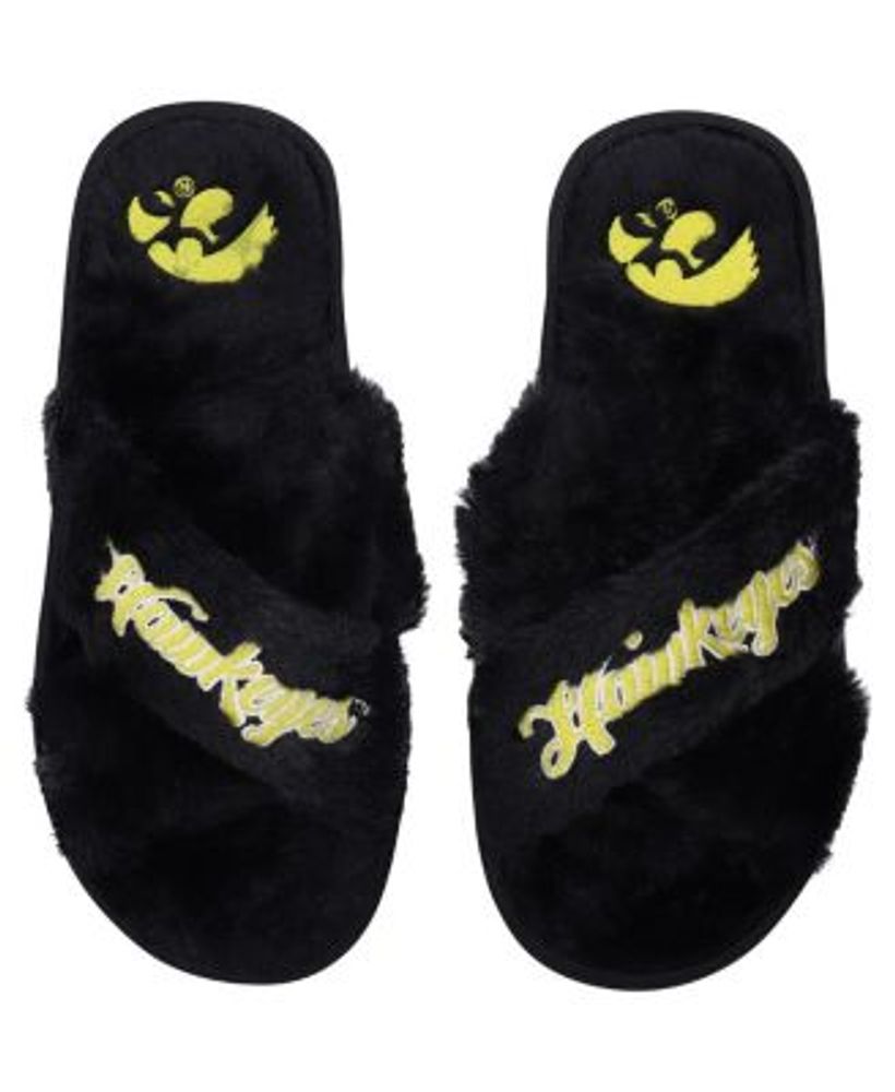 Women's FOCO Seattle Seahawks Script Cross Slide Slippers - Seahawks Gear