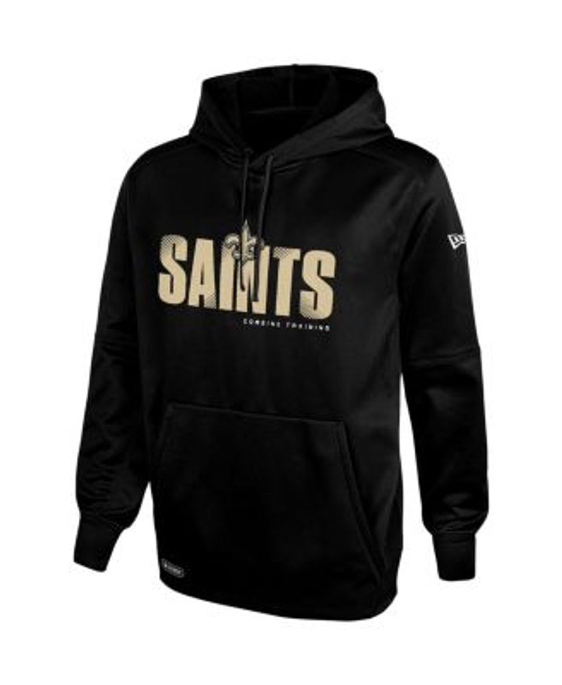 Women's New Era Black New Orleans Saints Tie Dye Fleece Full-Zip Hoodie