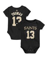 Outerstuff Infant Boys and Girls Alvin Kamara Black New Orleans Saints  Mainliner Player Name Number Bodysuit