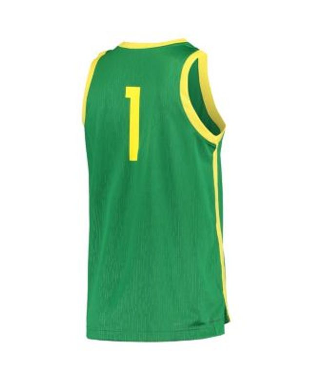 Nike #21 Green Oregon Ducks Limited Basketball Jersey Apple Green