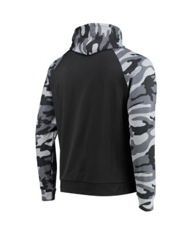 Men's Nike Black Chicago Bears RFLCTV Chevron Pullover Hoodie