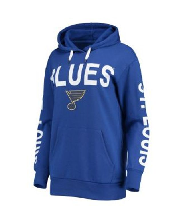 Profile Women's Royal St. Louis Blues Plus Lace-Up Pullover Hoodie