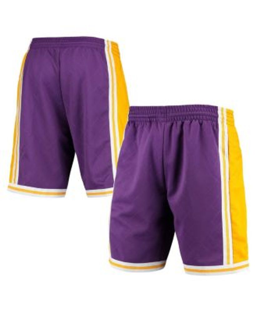 Mitchell & Ness Gold Los Angeles Lakers Hardwood Classics Team Swingman Shorts