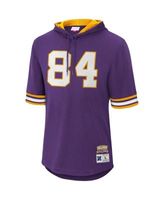 Mitchell & Ness Men's Randy Moss Purple Minnesota Vikings Retired Player  Mesh Name and Number Hoodie T-shirt