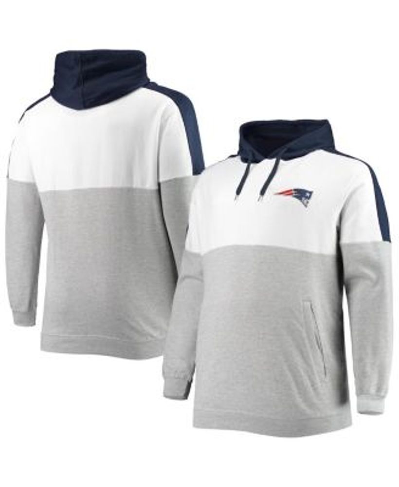 New England Patriots Color Block Men's Nike NFL Pullover Hoodie.