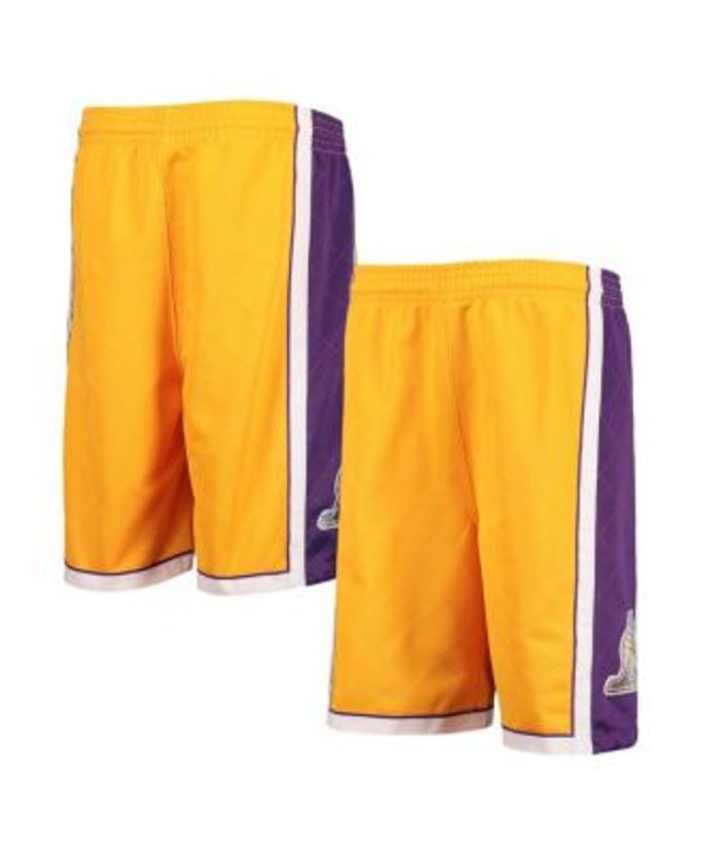 Outerstuff Youth Gold Los Angeles Lakers Fade Away Shorts