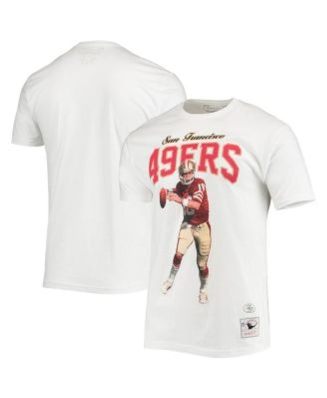 Buy Joe Montana San Francisco 49ers Mitchell & Ness Retired Player Name &  Number Diagonal Tie-Dye V-Neck T-Shirt - Black/Red F4502747 Online