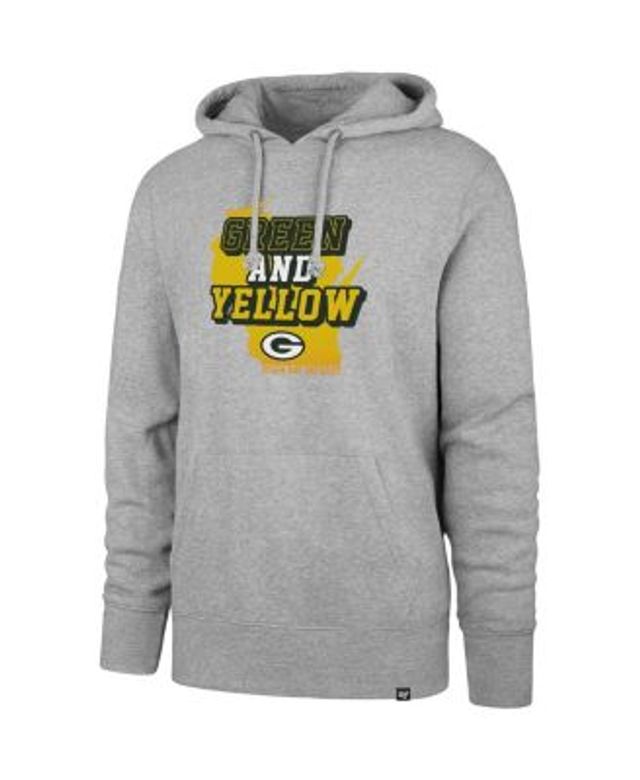 Men's Aaron Rodgers Gray Green Bay Packers Smile Pullover Hoodie