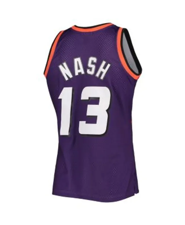 Men's Mitchell & Ness Steve Nash White Phoenix Suns 1996-1997 Authentic  Hardwood Classics Swingman Jersey