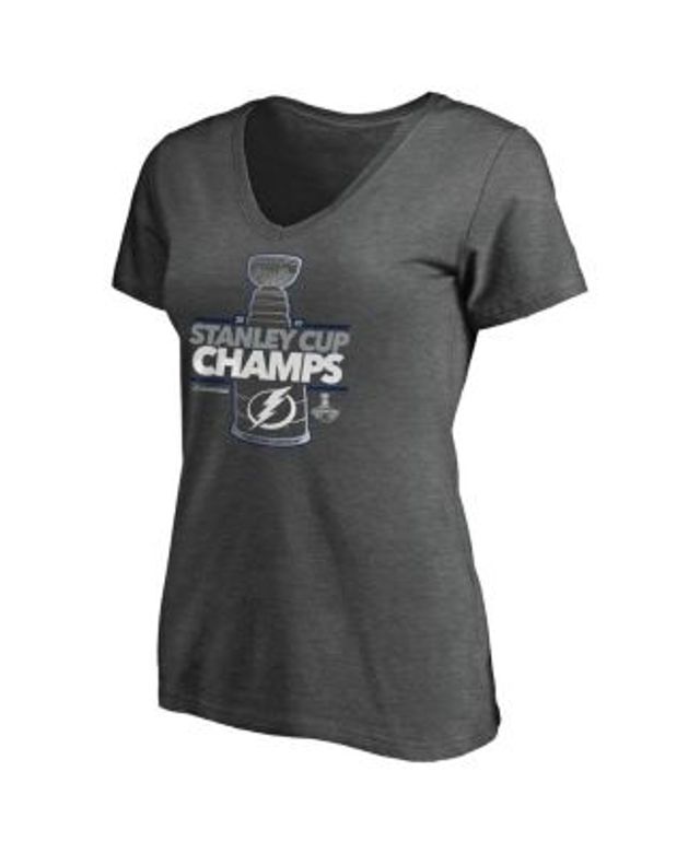 Men's Fanatics Branded Heathered Gray Tampa Bay Lightning 2021 Stanley Cup  Champions Jersey Roster T-Shirt 