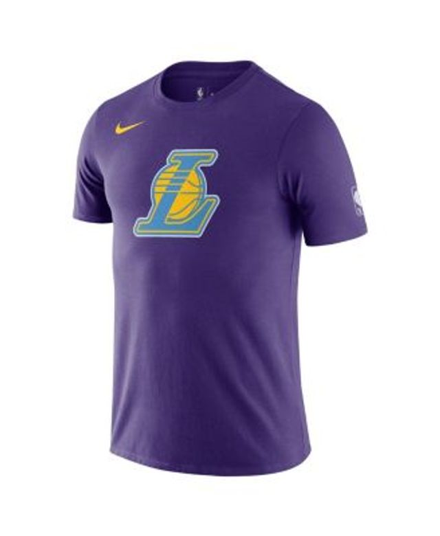 Men's Nike Gold Los Angeles Lakers 2021/22 City Edition Essential Wordmark Collage T-Shirt Size: Medium