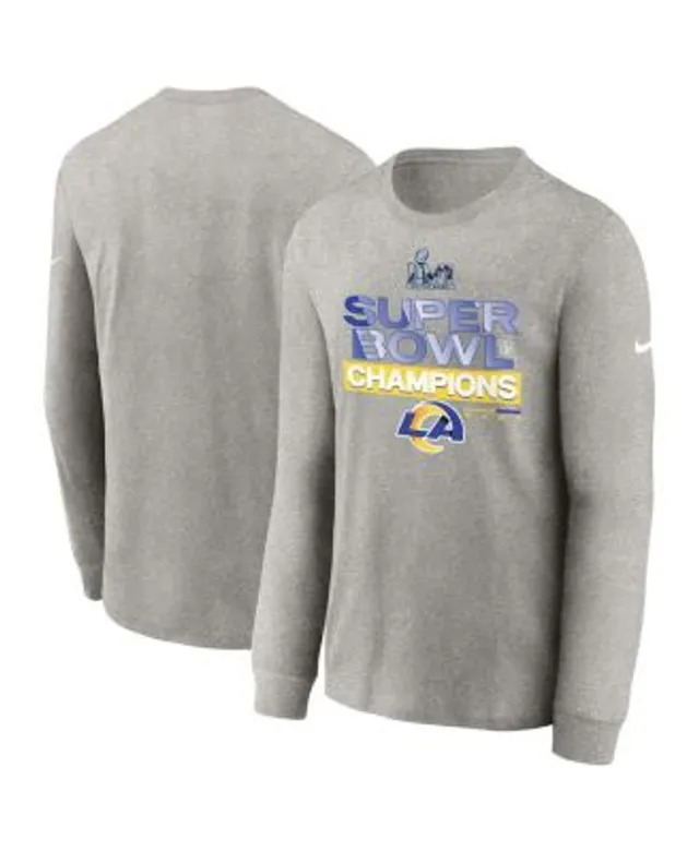 Los Angeles Rams Nike Women's Super Bowl LVI Champions Locker Room Trophy  Collection T-Shirt - Heathered Gray