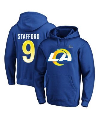 fanatics black pullover hoodie LA Rams super bowl stafford size S