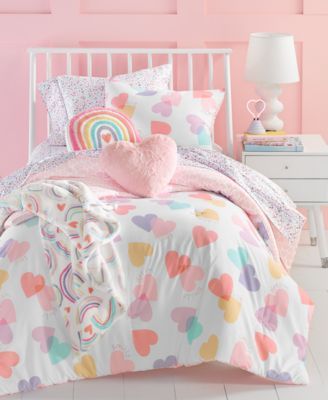 Painted Hearts Comforter Set, Created for Macy's
