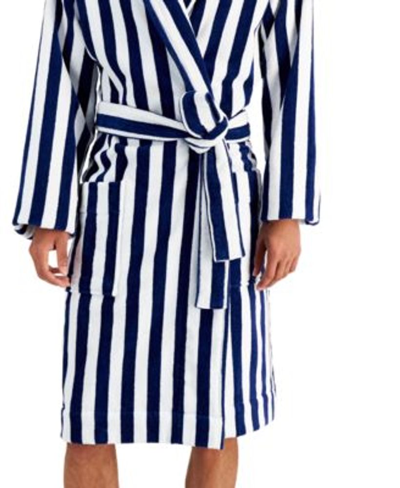 Men's Yarn-Dyed Stripe Robe, Created for Macy's