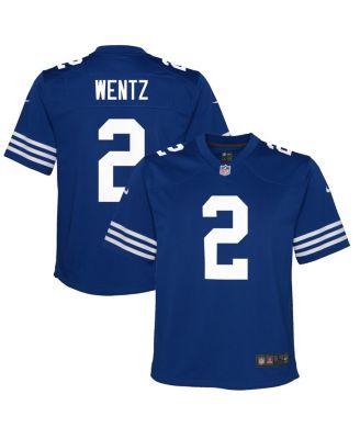 Women's Nike Carson Wentz Royal Indianapolis Colts Name & Number T-Shirt