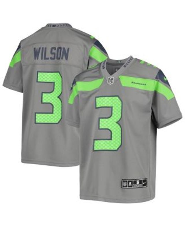 2016-21 SEATTLE SEAHAWKS WILSON #3 NIKE GAME JERSEY (HOME) L - W/TAGS