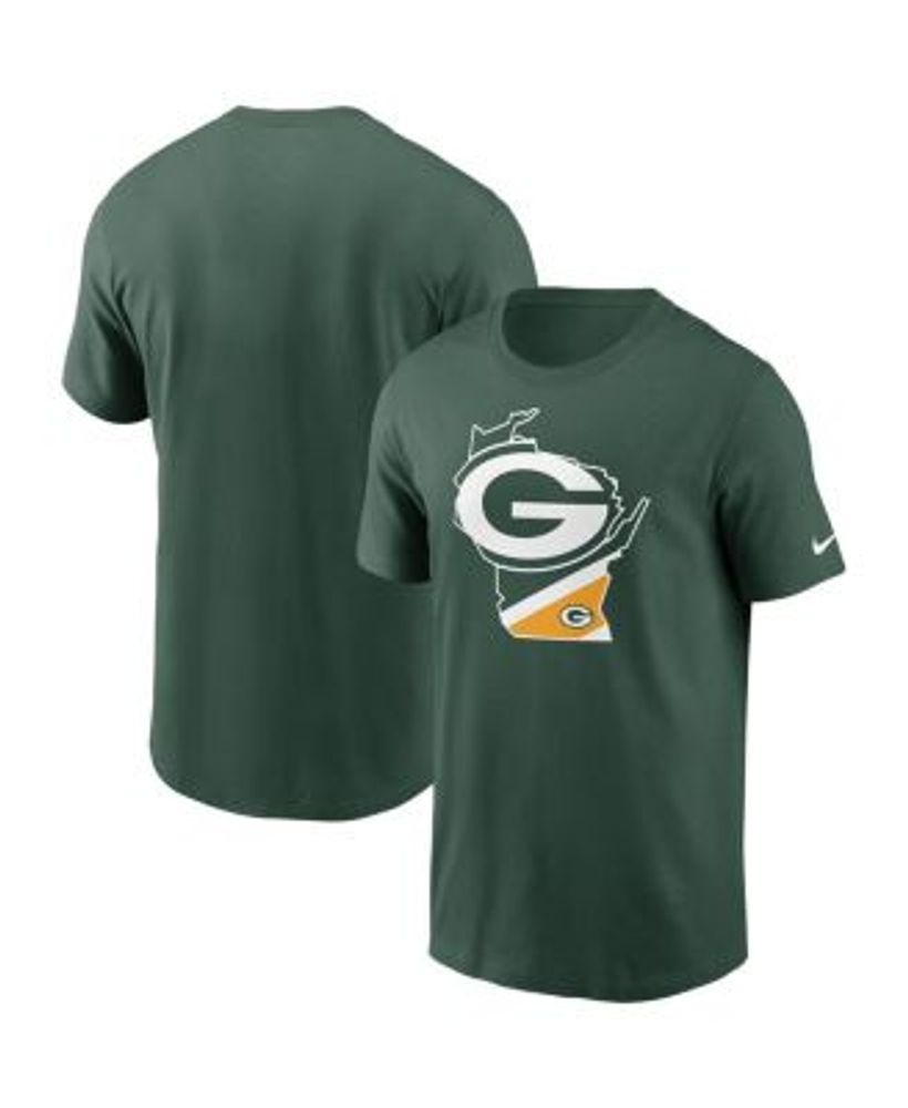 Men's Green Bay Packers Nike Gold Sideline Infograph Performance T