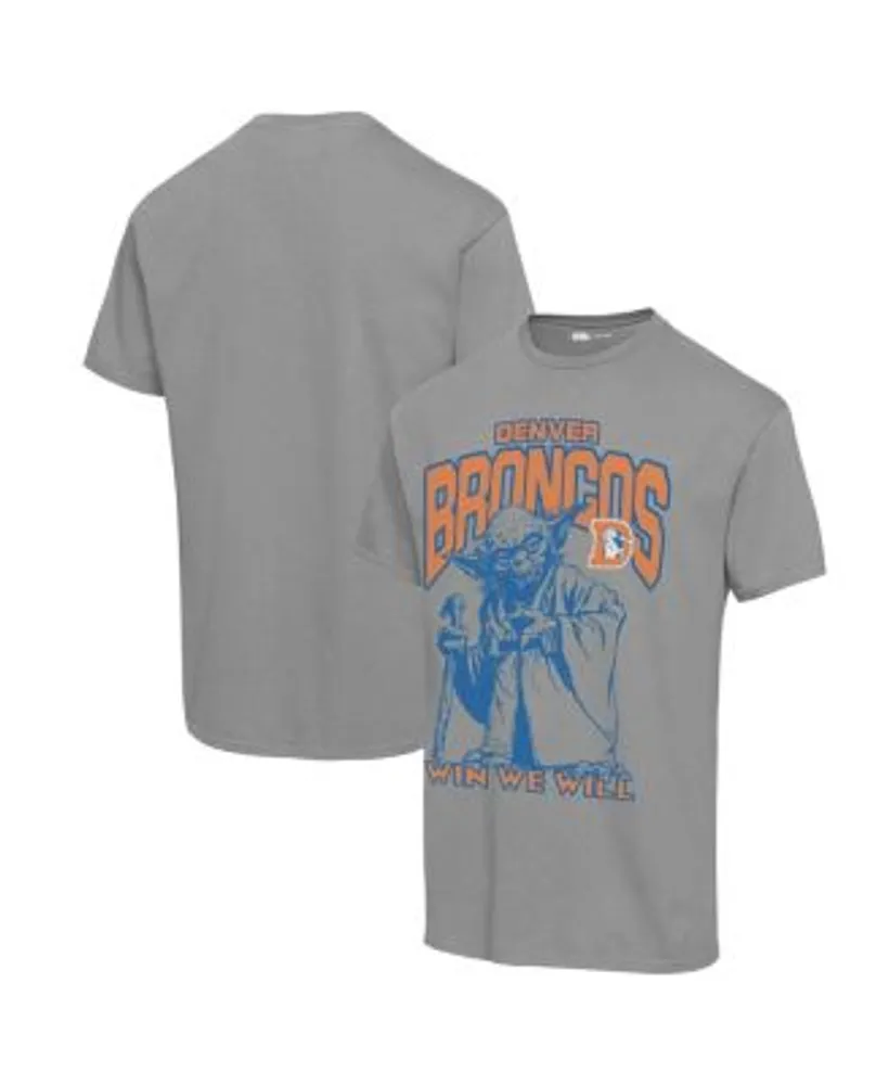 Junk Food Men's Graphite Denver Broncos Disney Star Wars Yoda Win We Will  T-shirt