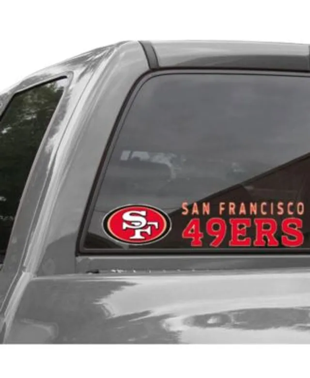 Stockdale Multi San Francisco 49Ers 6 x 6 Two-Tone Repositionable Decal  Set, Pack of 2