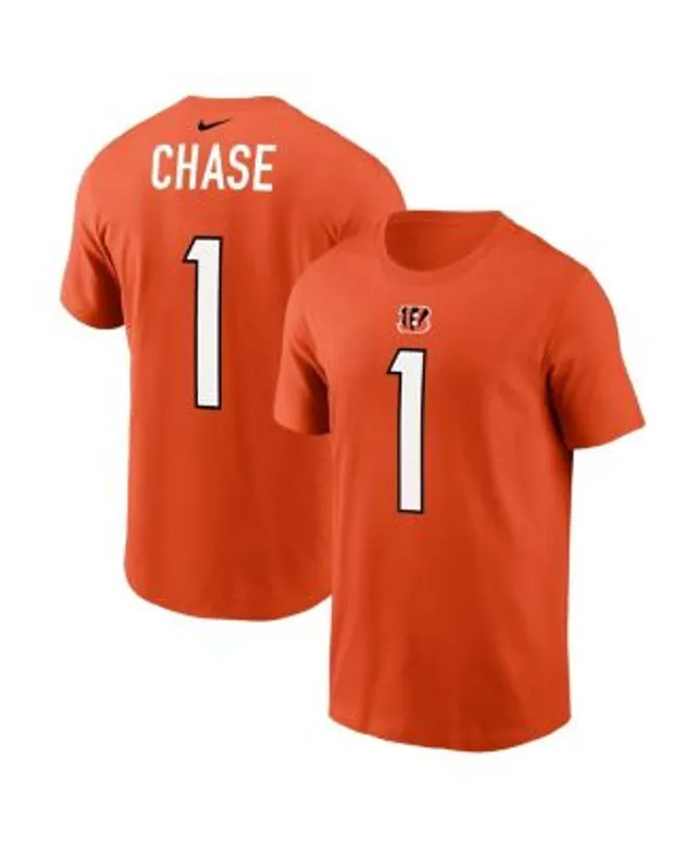 Men's Nike Ja'Marr Chase Black Cincinnati Bengals Player Name & Number T-Shirt Size: Large