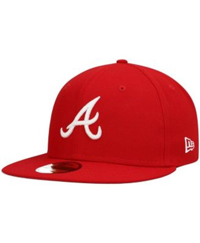 New Era Men's Neon Green And Lavender Atlanta Braves Spring Color