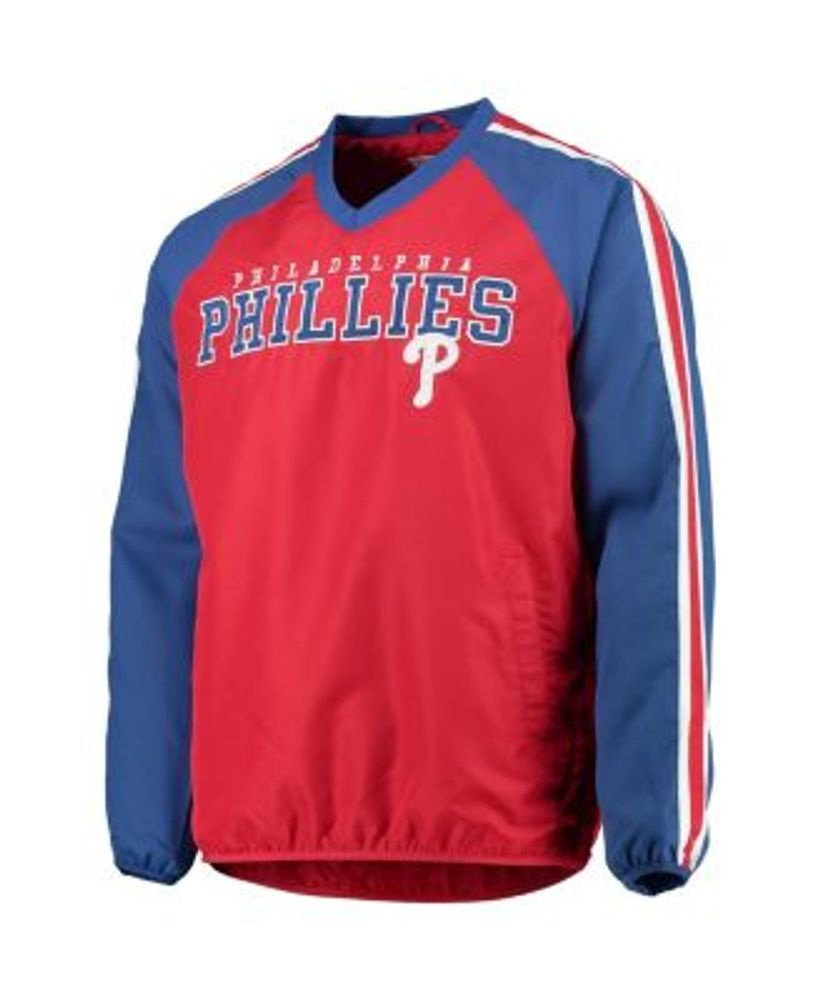 Men's Philadelphia Phillies G-III Sports by Carl Banks Red/Royal Power  Pitcher Full-Zip Track