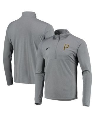 Men's Nike Black/Gold Pittsburgh Pirates Authentic Collection Pregame Performance Raglan Pullover Sweatshirt Size: Small