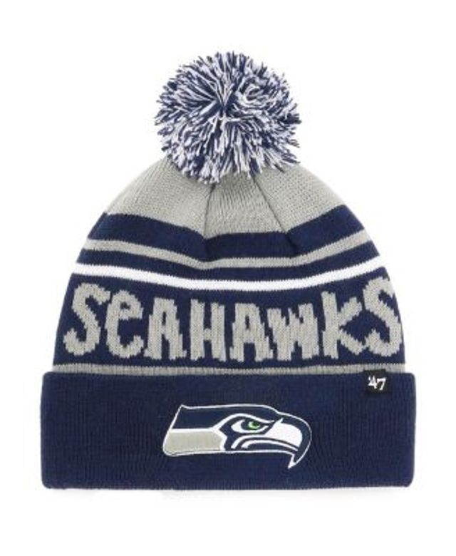 New Era Youth Boys White Seattle Seahawks Retro Cuffed Knit Hat