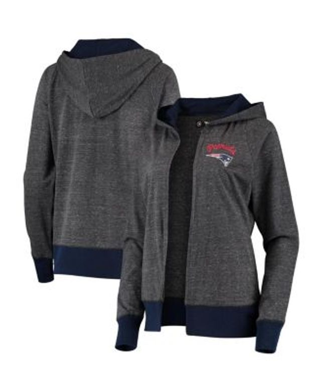 Lids New England Patriots WEAR by Erin Andrews Women's Full-Zip Hoodie -  Heathered Gray