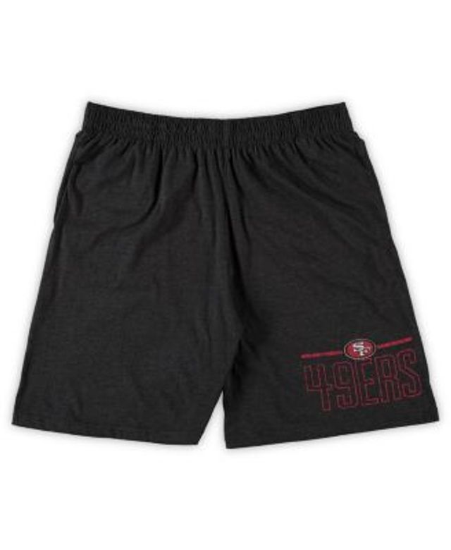 Men's Concepts Sport White/Charcoal San Francisco 49ers Big & Tall T-Shirt and Shorts Set