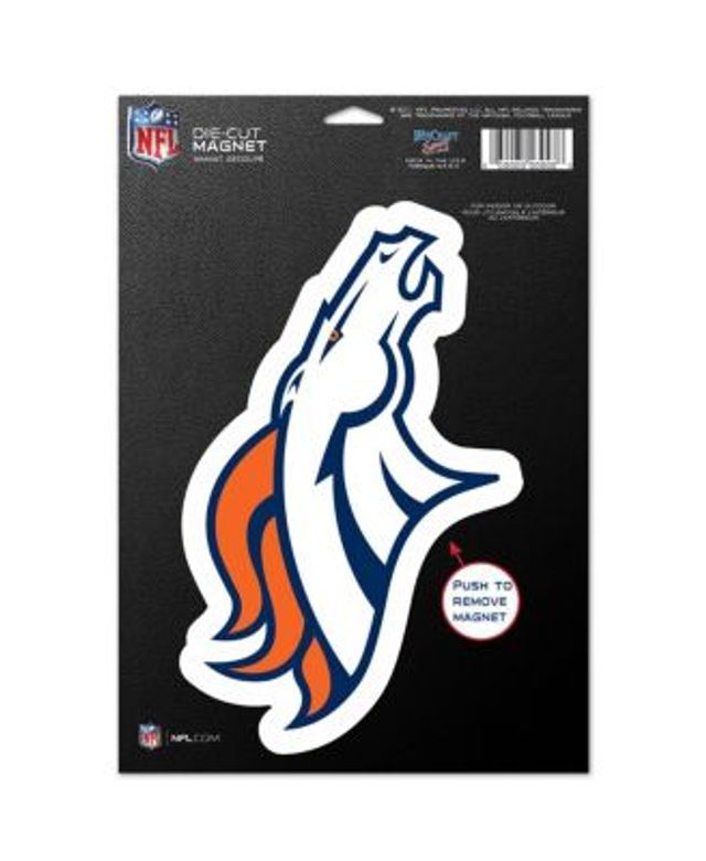 Denver Broncos Jersey 6 x 6 Oval Full Color Magnet