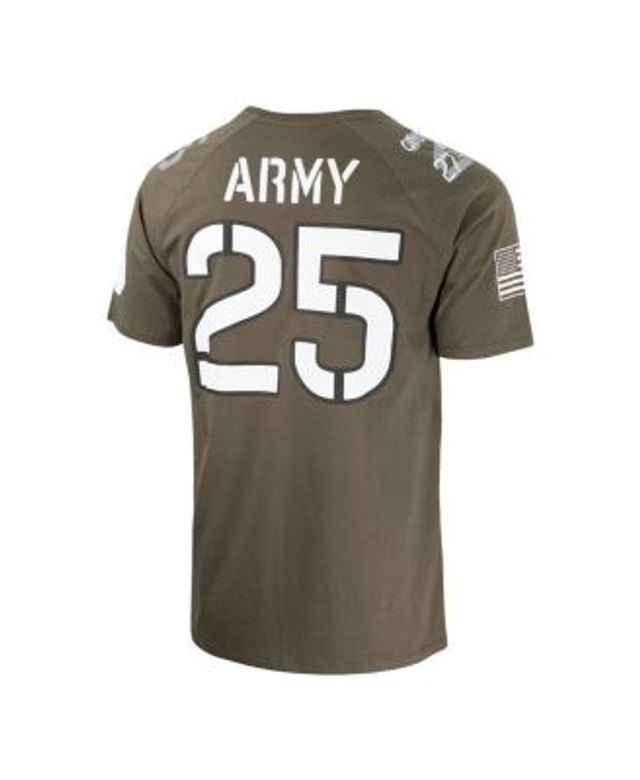 Men's Nike #11 Oatmeal Army Black Knights Rivalry Special Game Jersey