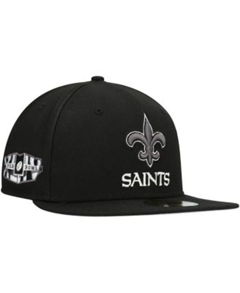 New Era Men's Black New Orleans Saints Super Bowl Patch 59FIFTY