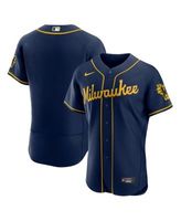 Milwaukee Brewers Nike Alternate Authentic Team Logo Jersey - Navy