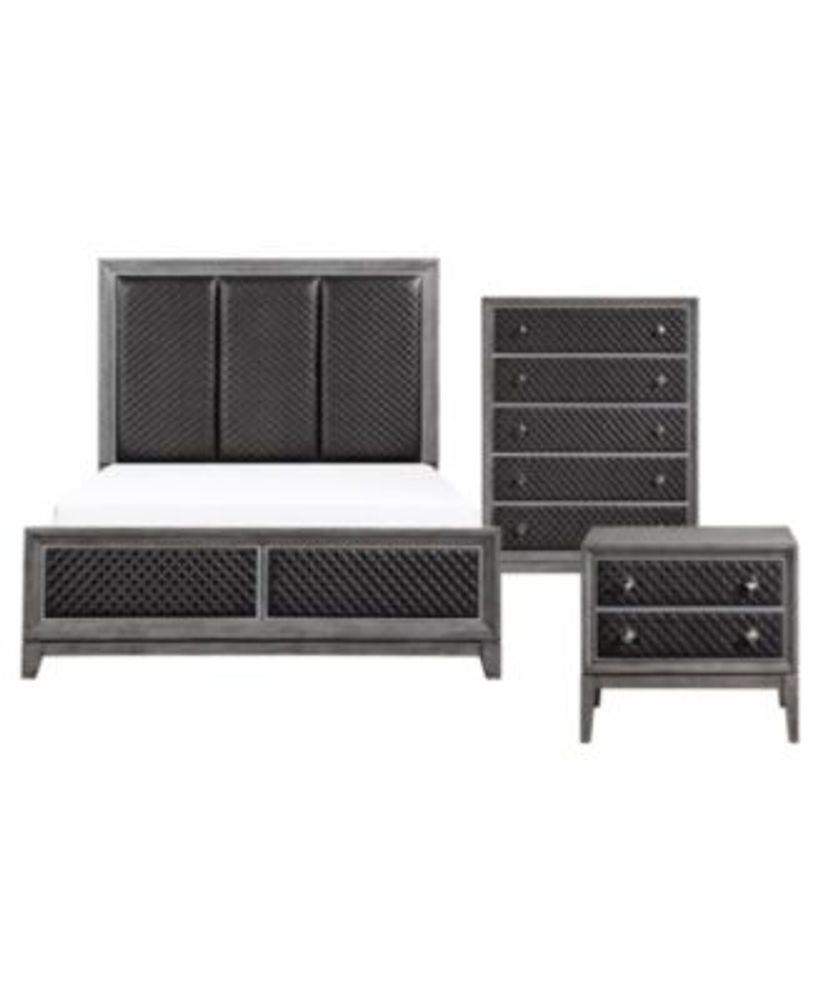 Homelegance Rockport 3pc Bedroom Set (Queen Bed, Dresser