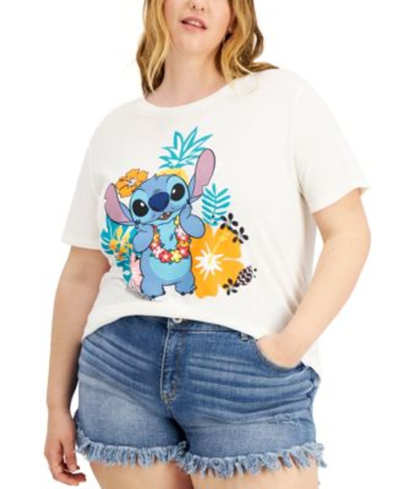 Trendy Plus Tropical Stitch Graphic T-Shirt